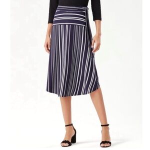 Tommy Bahama anoche tambour nautical bias cut Midi skirt Sailor Modest Size M